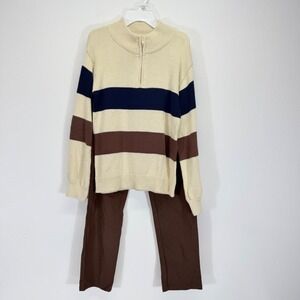 Stitch & Stone Boys 2-Piece 1/4 Zip Sweater and Trouser Pant Set Size Kids 12